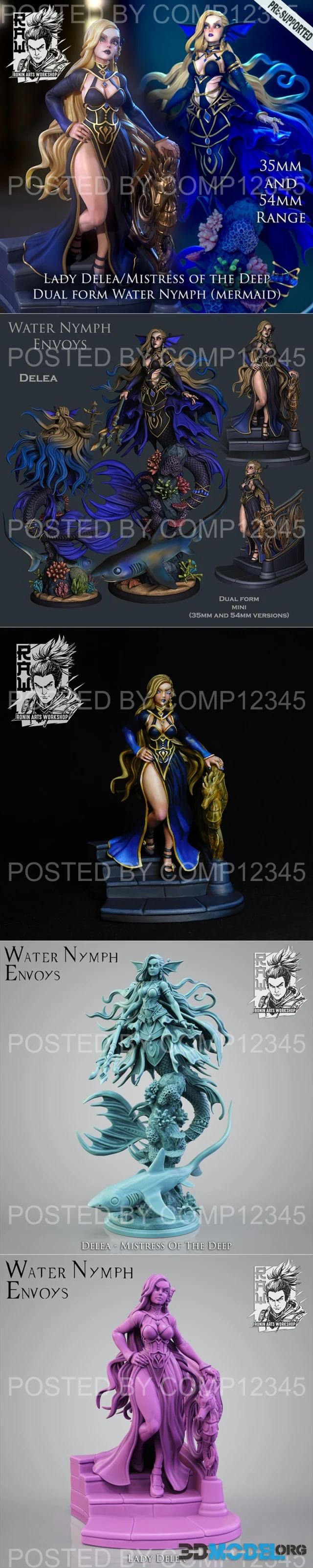 Delea - Shapeshifting Mermaid Infiltrator – Printable