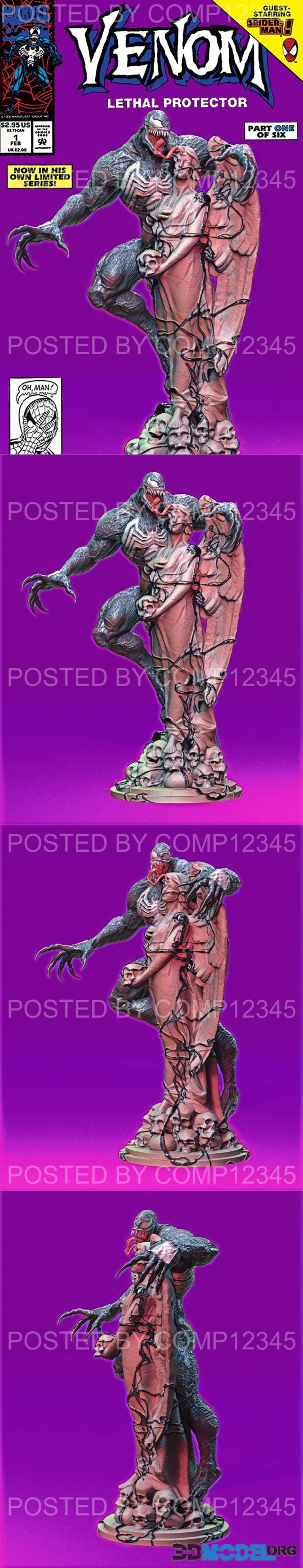 Venom Fan Art Statue – Printable