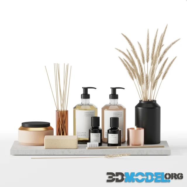 Bathroom accessories set 01