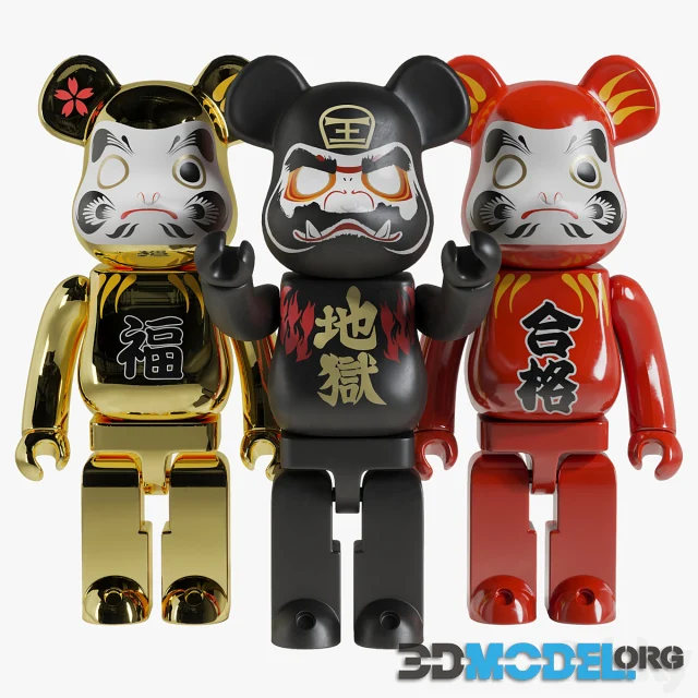 Bearbrick Daruma