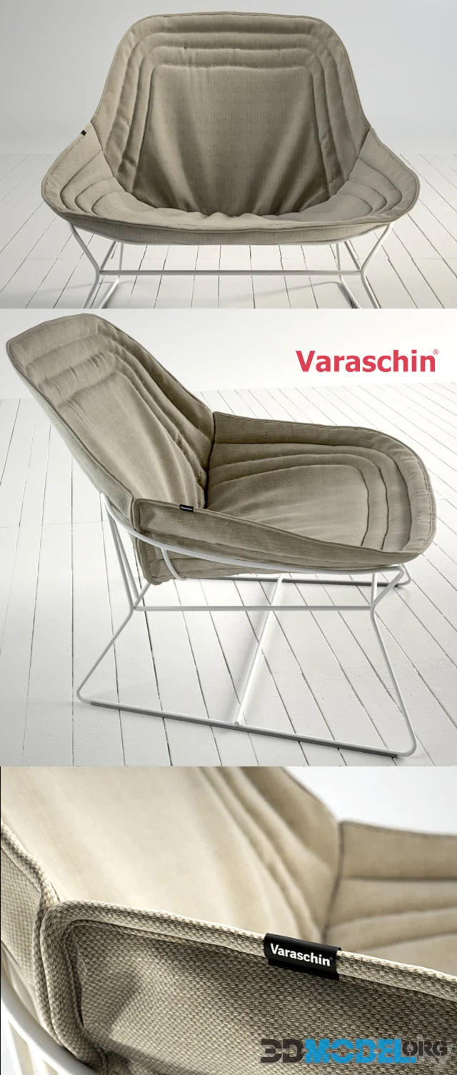 Chapeau armchair by Varaschin