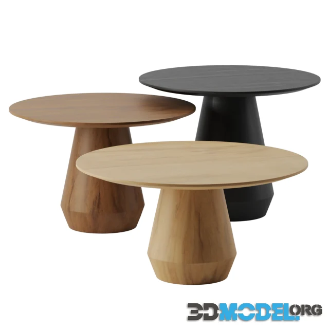 Charlotte Triple Center coffee tables by Collector