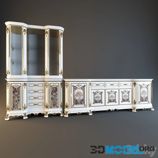 3D Model – Chest of drawers and wardrobe Sillik