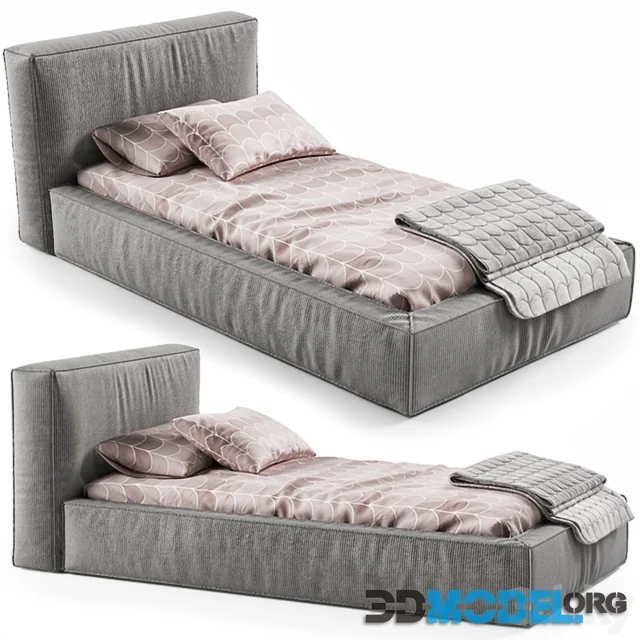 3d Model Flexteam Single Bed