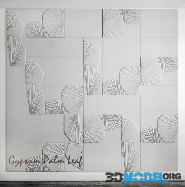 Gypsum flora tiles