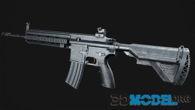 3D Model – HK 416 RIFLE