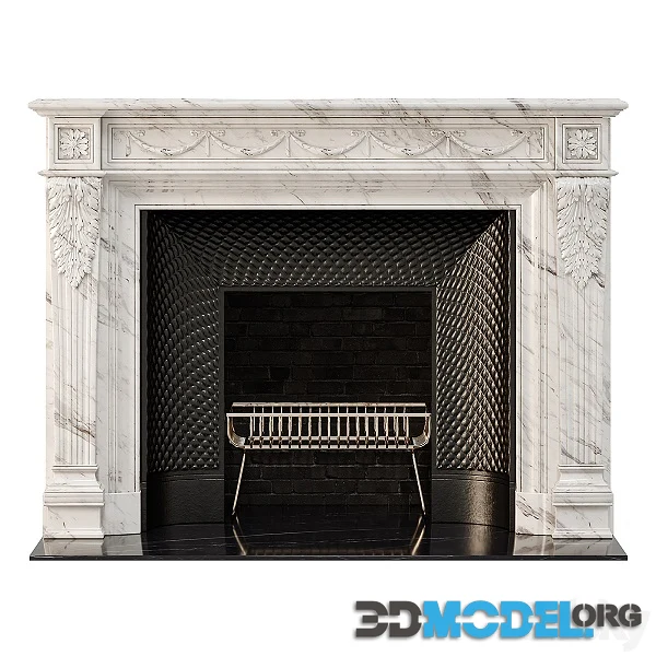 Marble French Fireplace Mantel