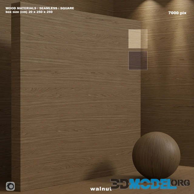 Material wood (seamless) walnut – set 112