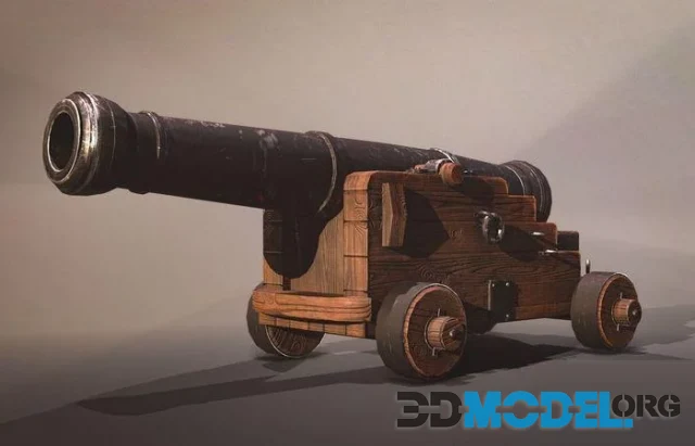 3D Model – Medieval Cannon (PBR)