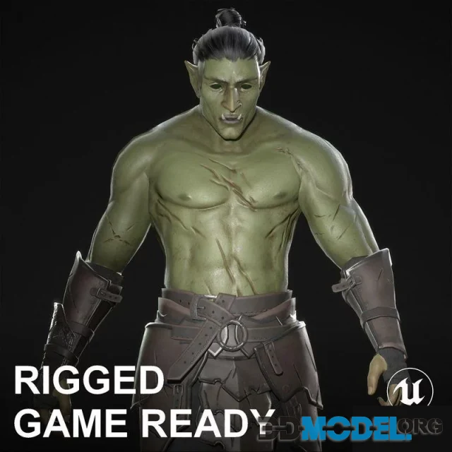 Orc Warrior Character (PBR)