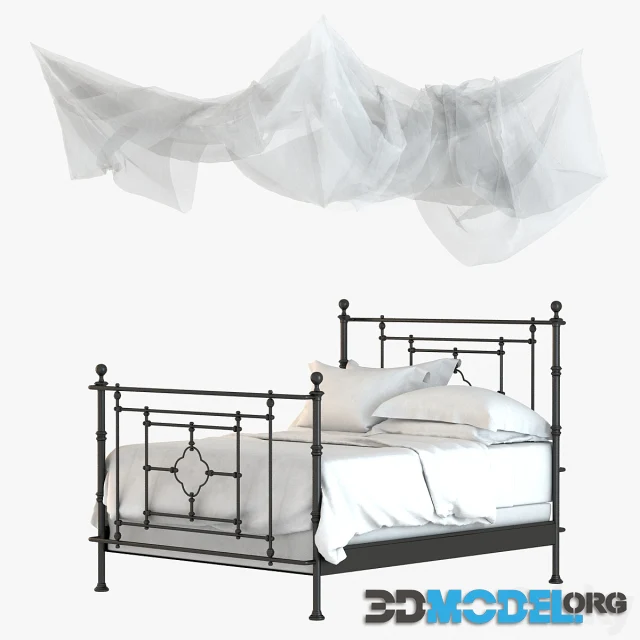 3D Model Restoration Hardware QUATREFOIL IRON BED   Restoration Hardware Quatrefoil Iron Bed 0.webp