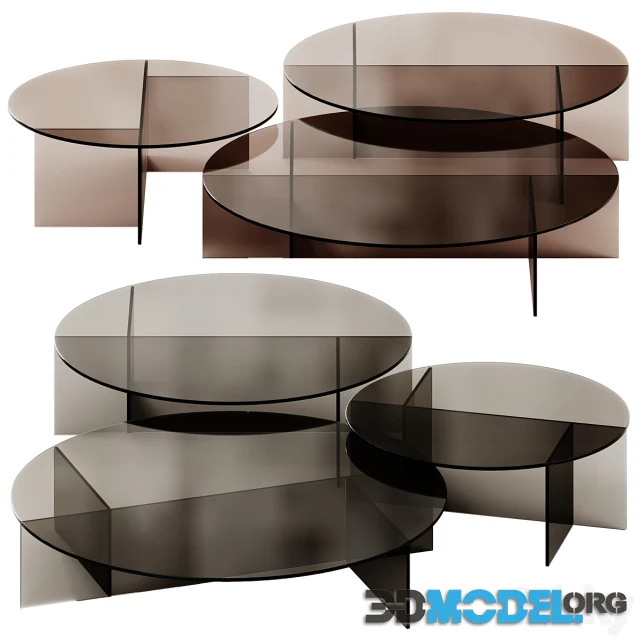 SESTANTE Round Coffee Tables by Tonelli Design