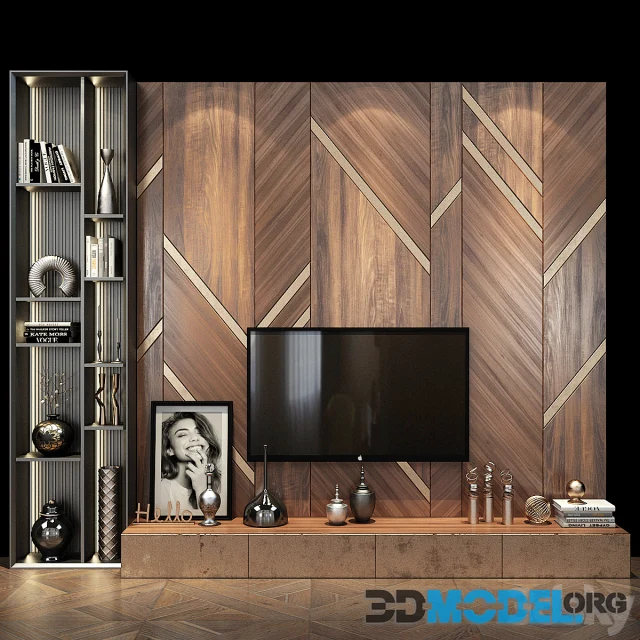 TV shelf set 312
