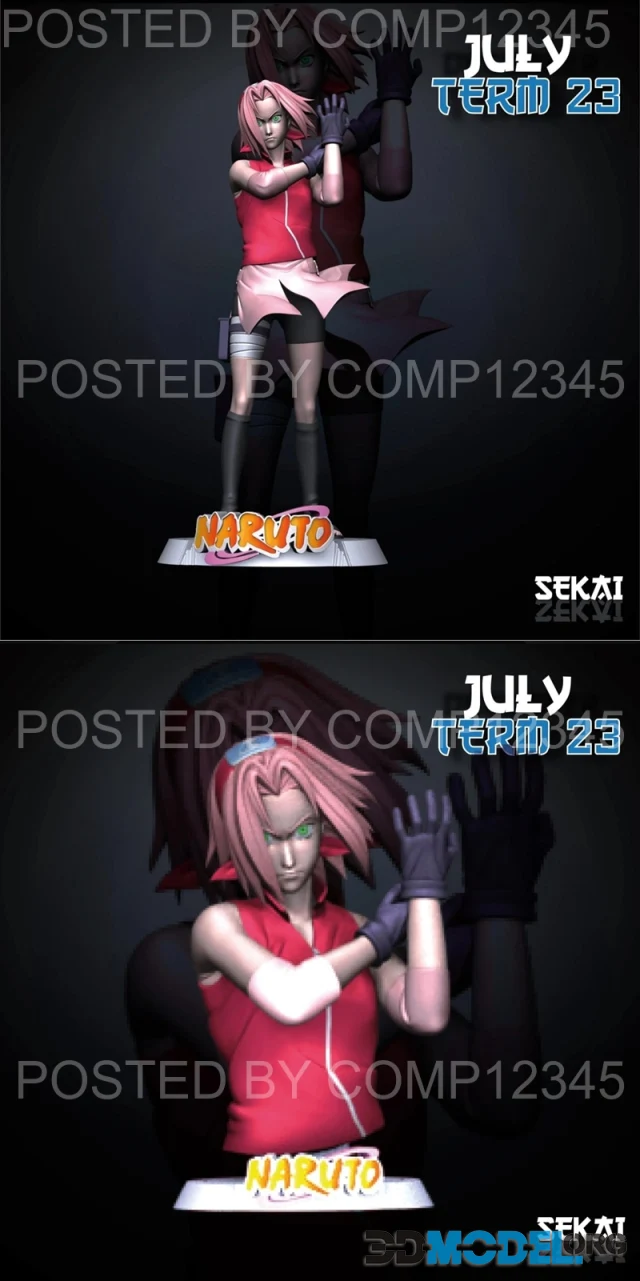 Sekai - Sakura Sculpture and Bust – Printable