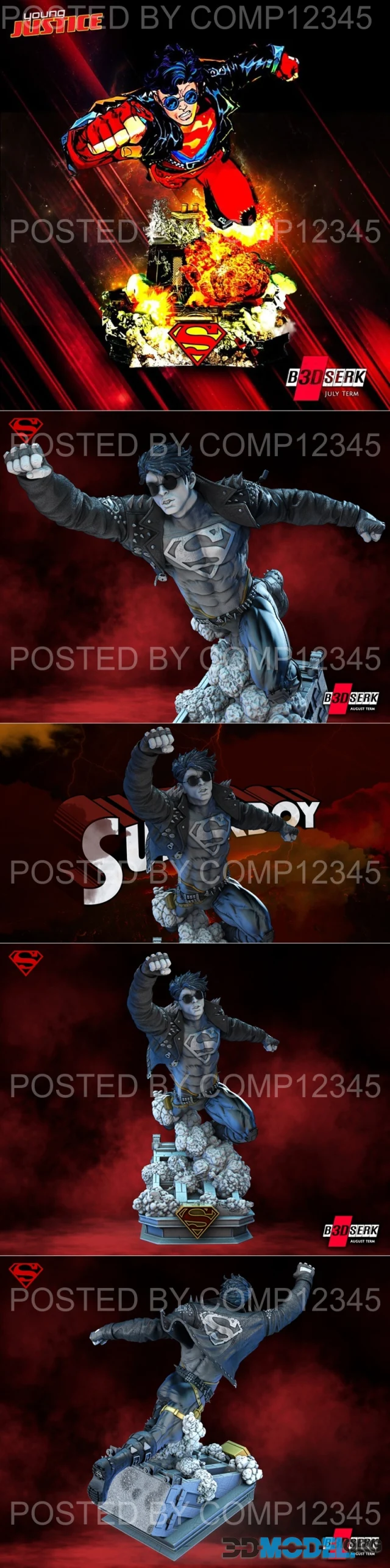 B3DSERK - Superboy Sculpture – Printable