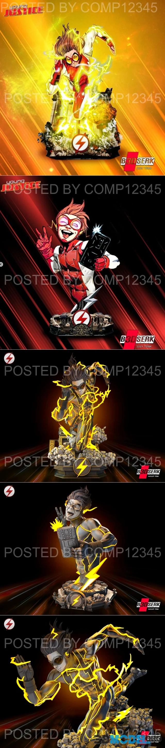 B3DSERK - Impulse Sculpture and Bust – Printable