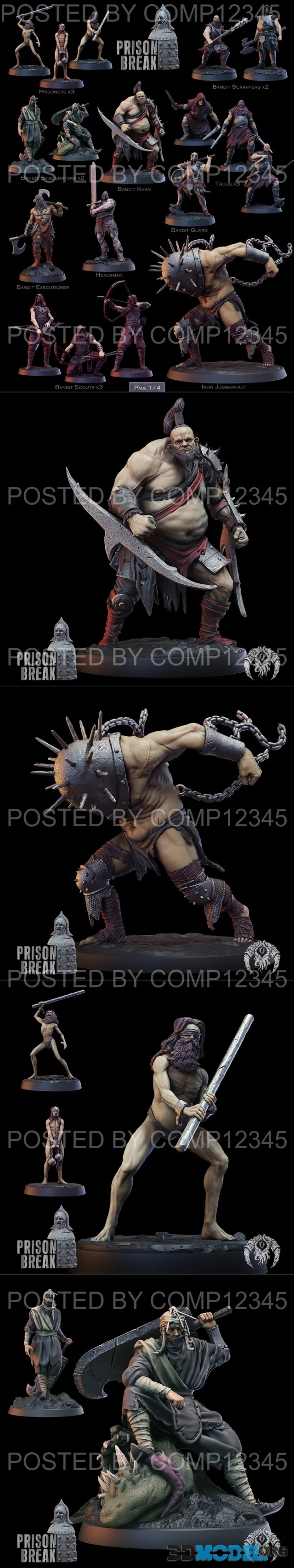 Bestiarum Miniatures - Prison Break – Printable