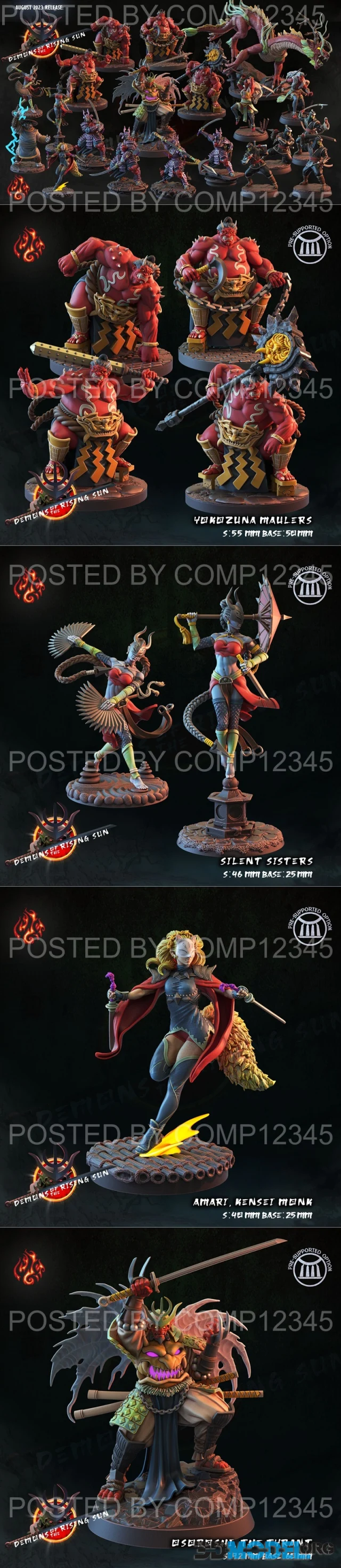 Crippled Gοd Foundry - Demons of the Rising Sun August 2023 – Printable