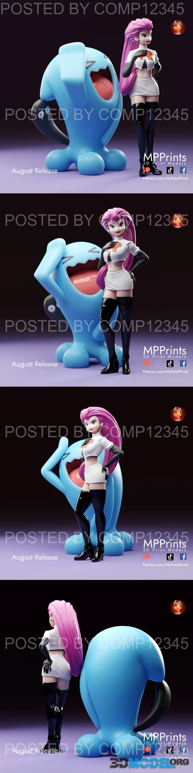 Jessie and Wobbuffet – Printable