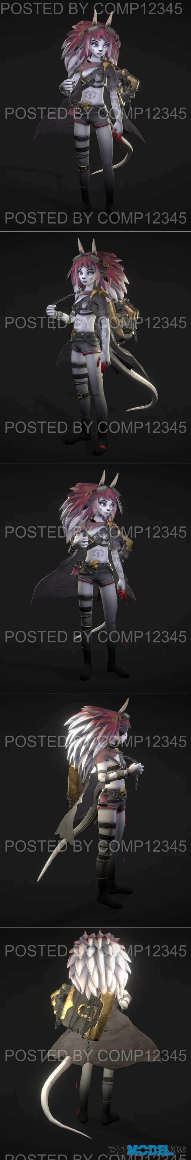 Artstation Challenge - Dragon Girl – Printable