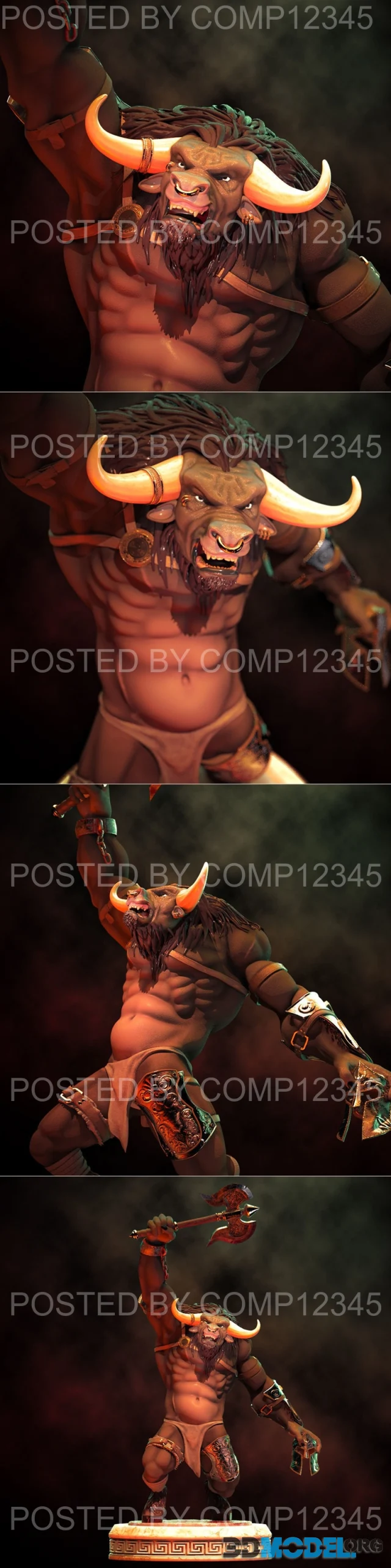 Minotaur Statue – Printable