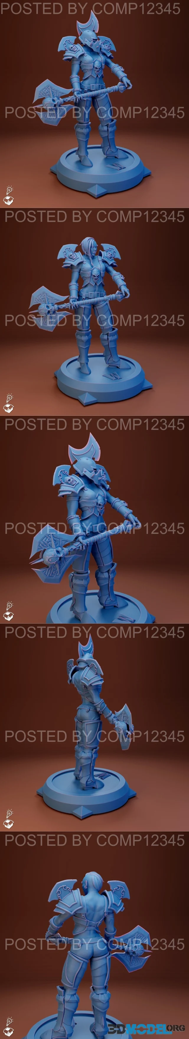 Female Orc Warrior - World of Warcraft-T2 set – Printable