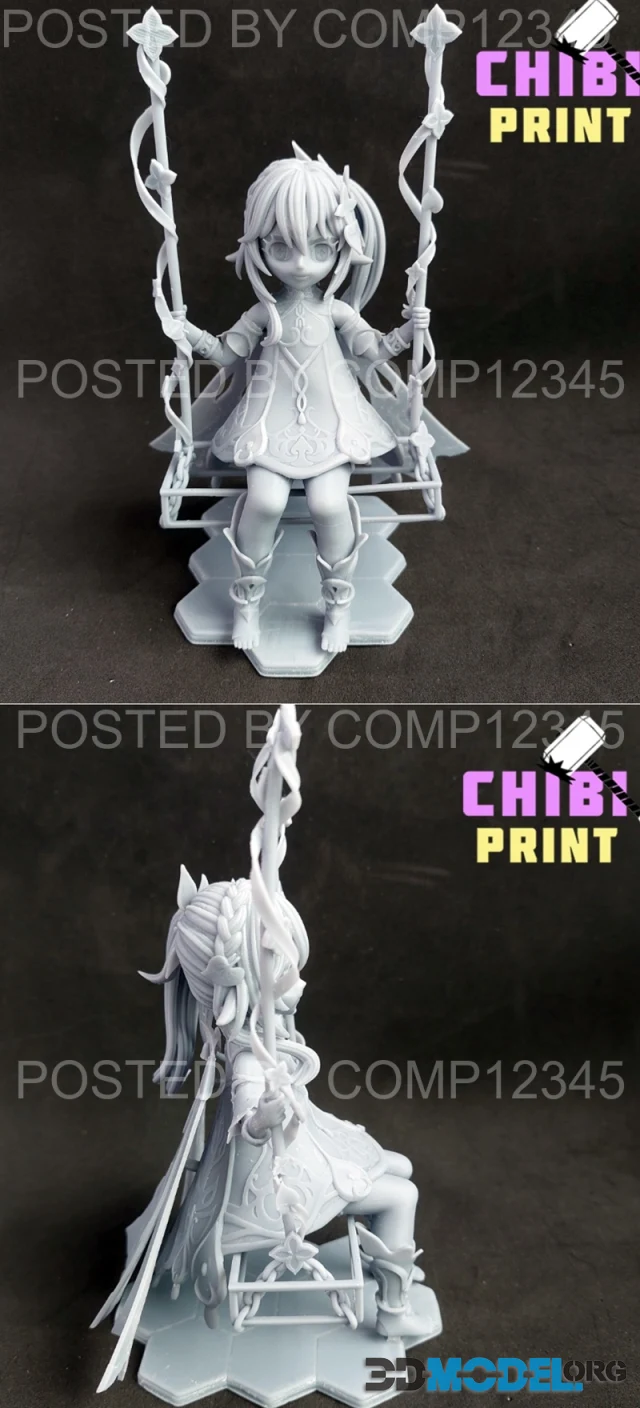 Nahida Columpio Chibi - Genshin Impact – Printable