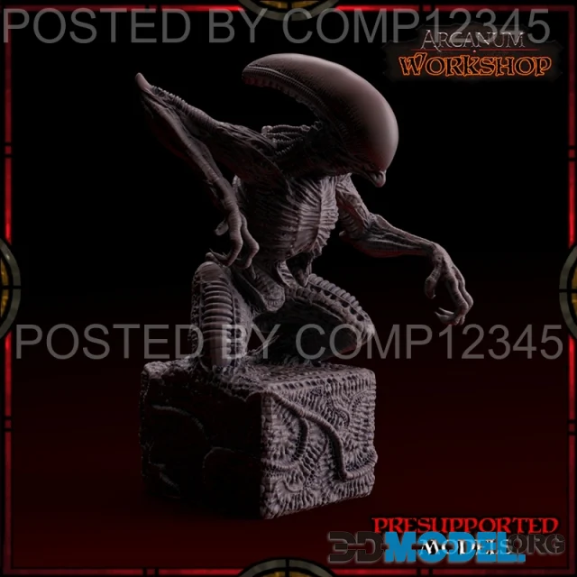 Alien Statuette – Printable