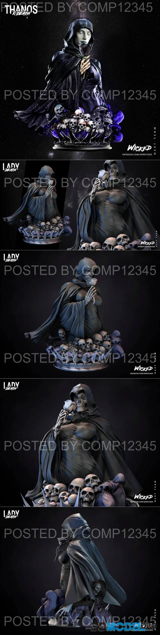 WICKED - Lady Death Bust – Printable