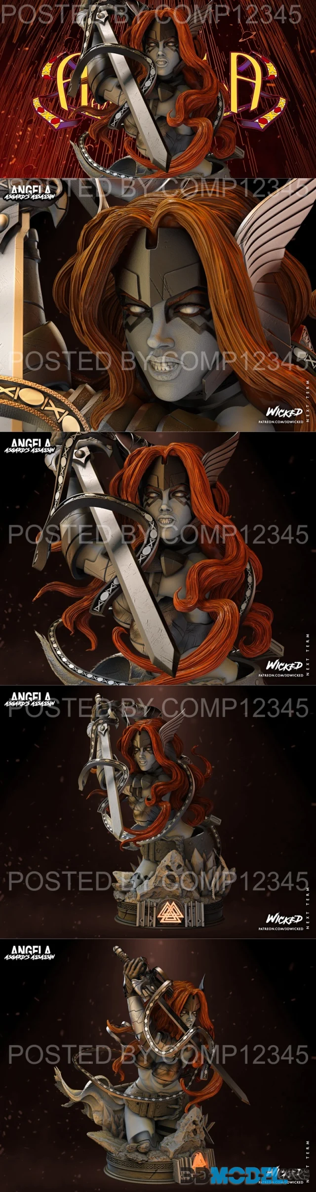 WICKED - Angela Bust – Printable