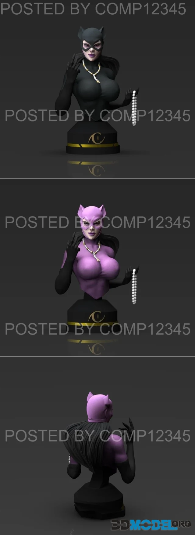 Catwoman Bust – Printable