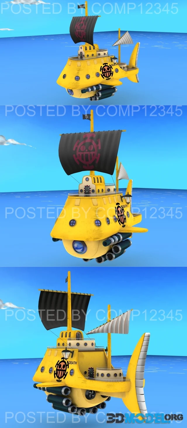 Heart Pirates Polar Tang ship – Printable