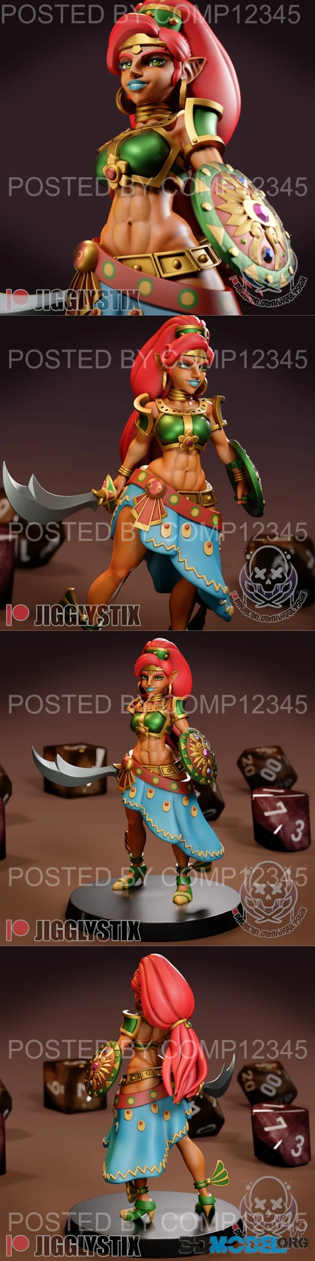 Jigglystix - Desert Warrior Woman – Printable