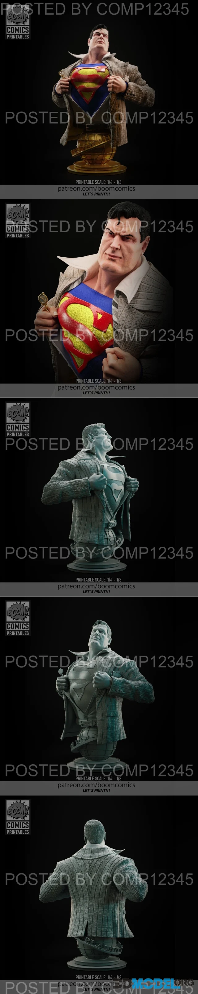 Superman Bust – Printable