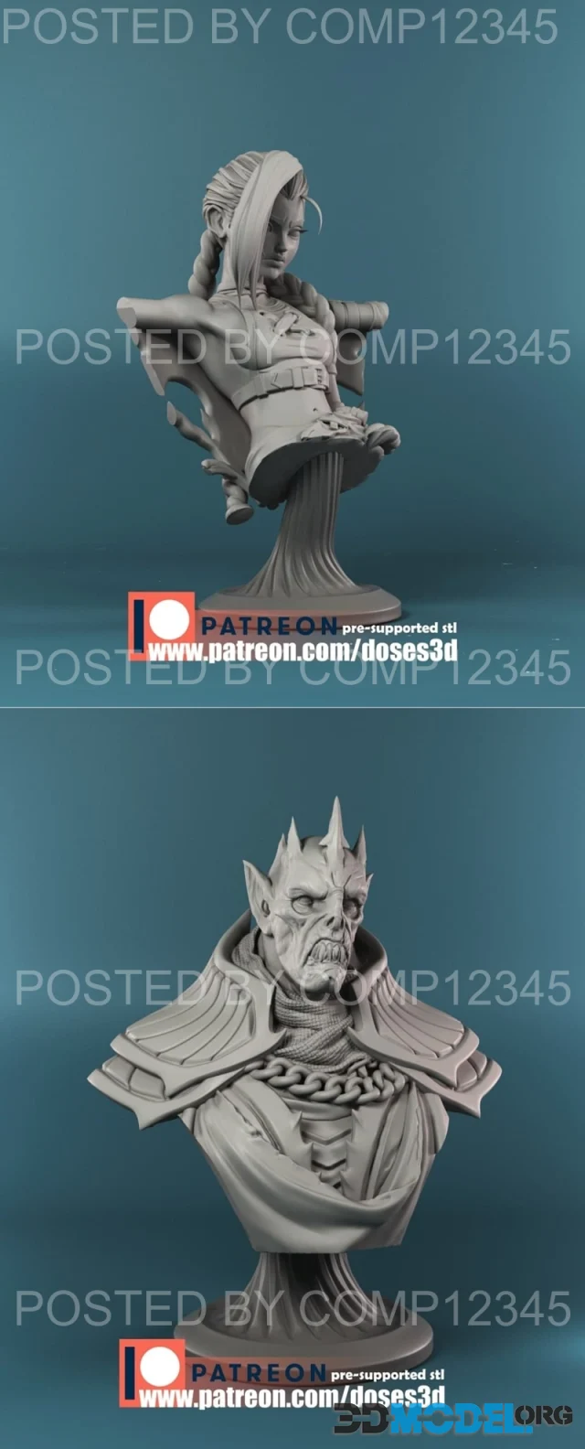 Jinx Bust and Vampire Bust – Printable