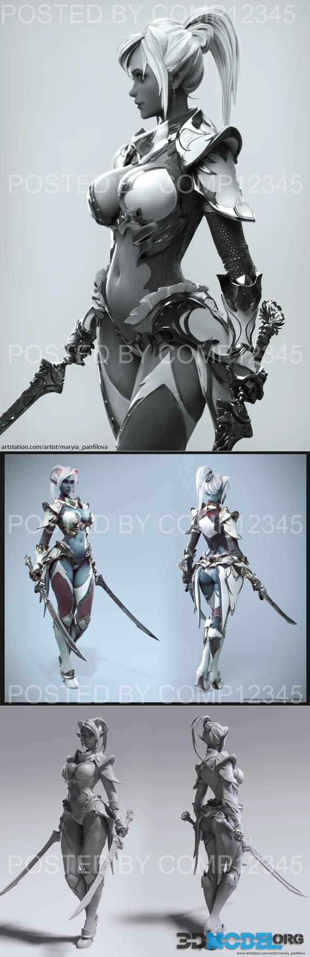 Maryia - Dark Elf – Printable