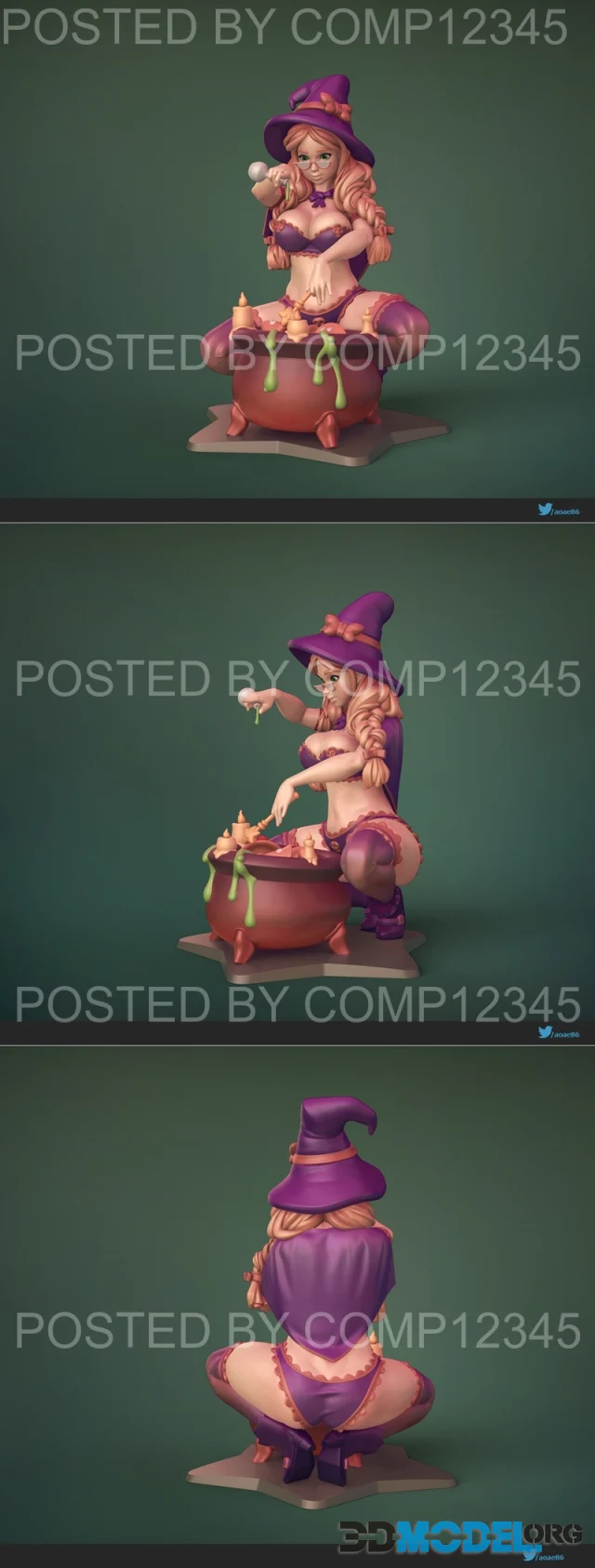 Witch Pin Up – Printable