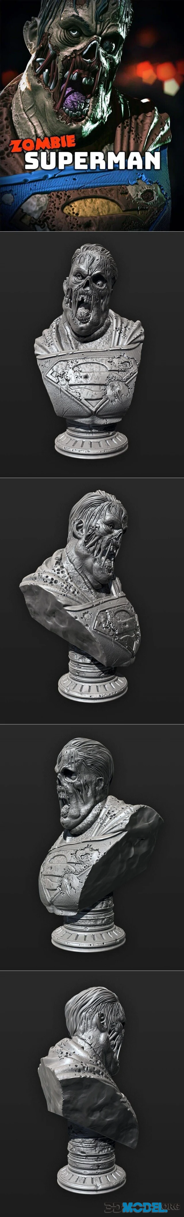 Eastman - Zombie Superman Bust – Printable