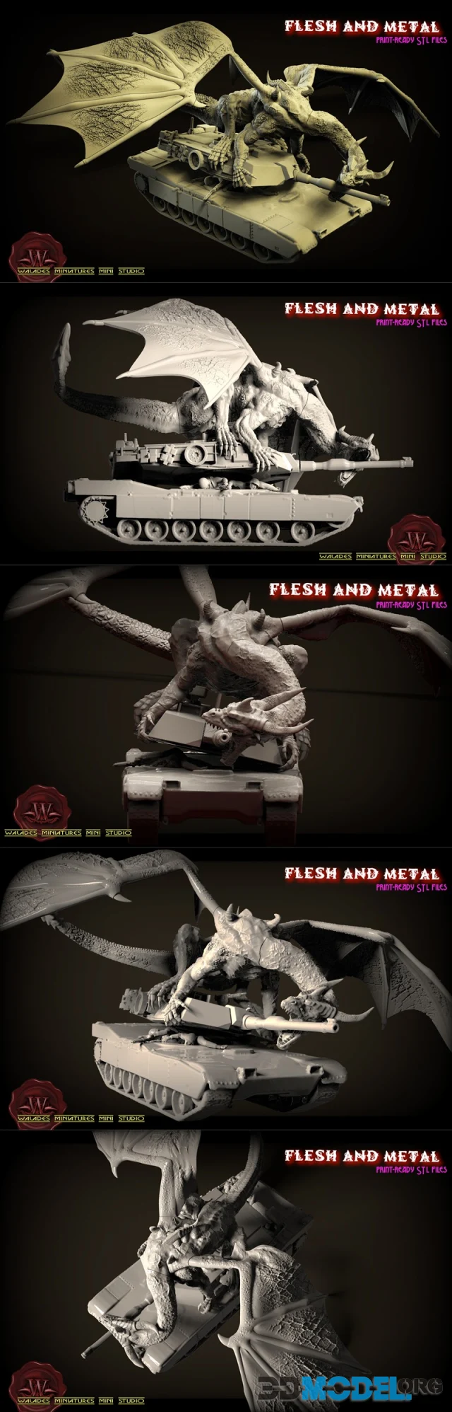 Walades Studio - Flesh and metal – Printable