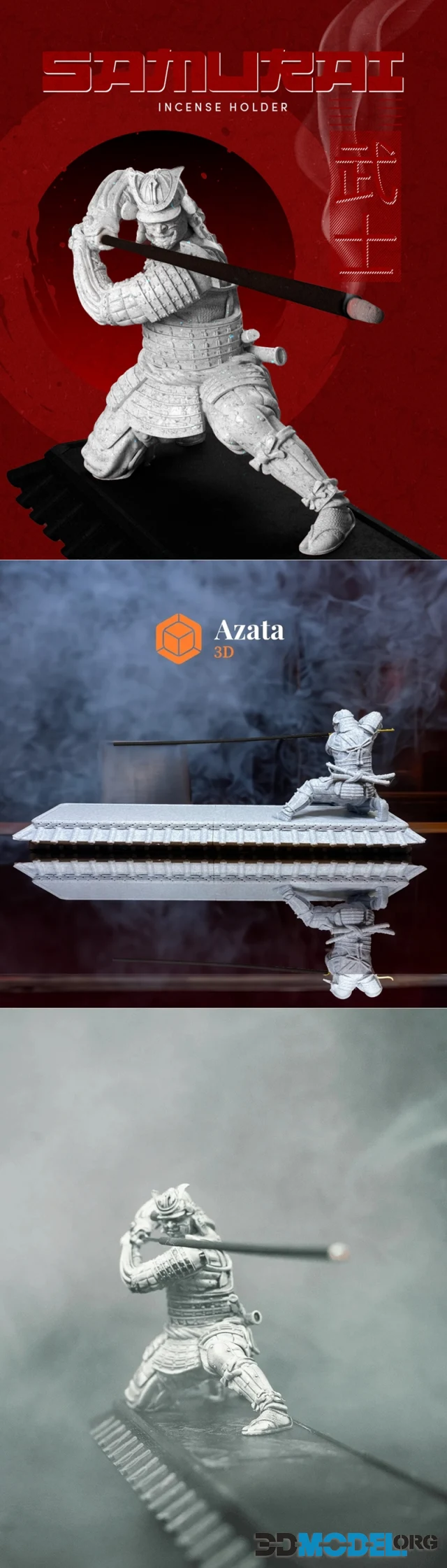 Samurai Incense Holder – Printable