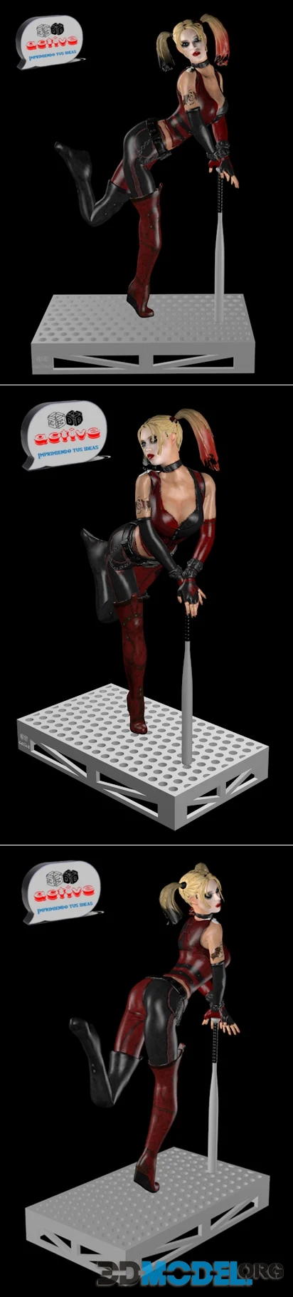 Red an Black Harley Quinn – Printable