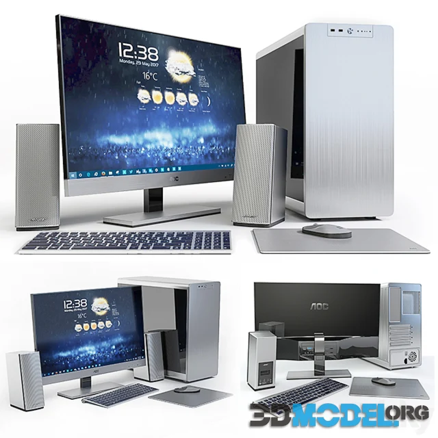 27 AOC i2757Fm housing JONSBO RM4 S column Bose and peripherals