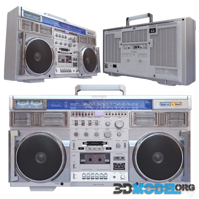3D Retro Boombox Conion C-100F