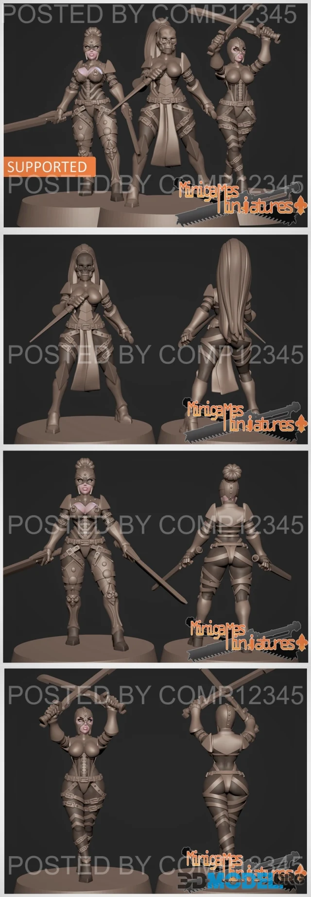 Minigames Miniatures - Assasins Anime Figurines May 2023 – Printable