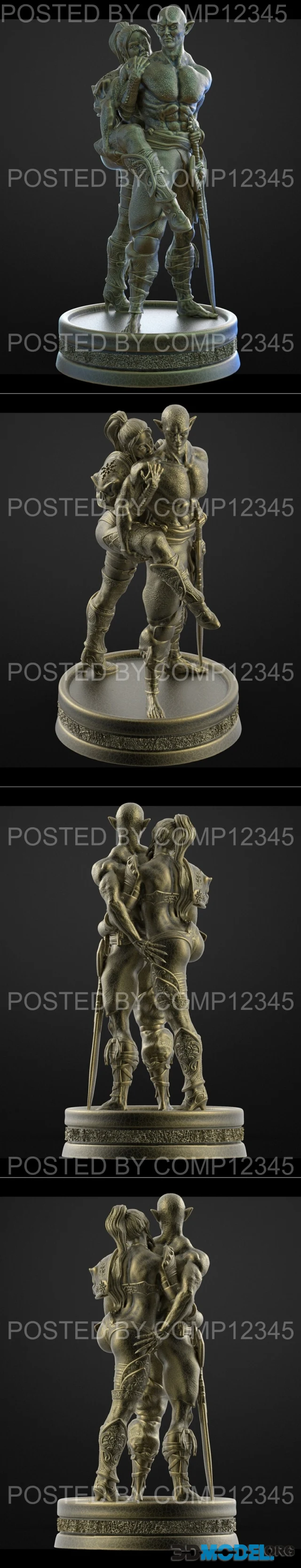 Walades Studio - Sad Demon spirit of exile – Printable