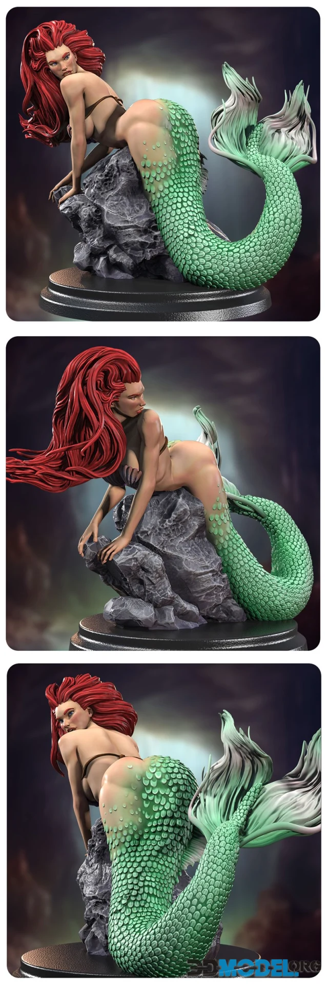 Siryll - Little Creepy Mermaid - Ariel Pinup – Printable