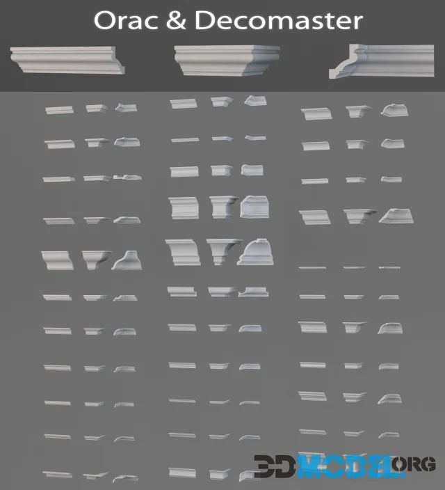 Ceiling curtain rods and Orac Decomaster