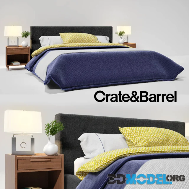 Crate & Barrel Tate King Bed