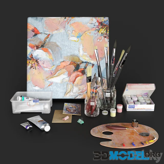 Decorative set for painting