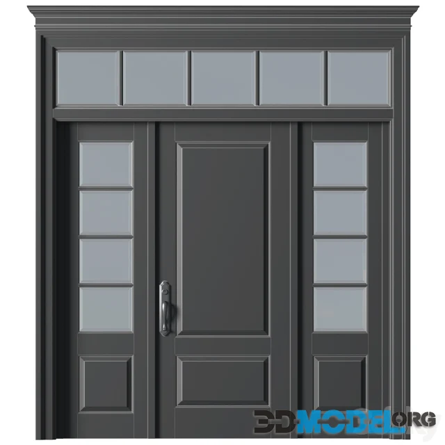 Entrance modern classic street doors